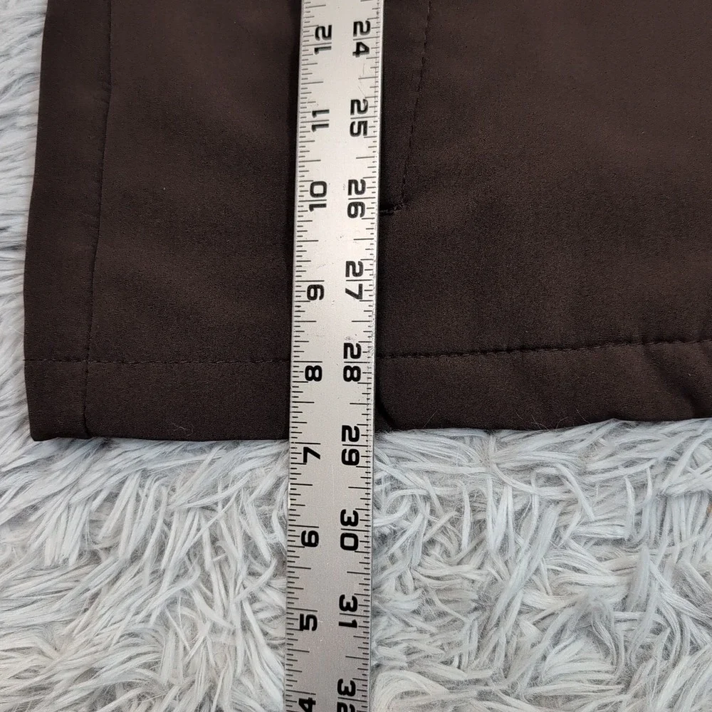 Snozu Performance Jacket Mens XL‎ Brown Logo Zip Up Pockets Lightweight Comfy